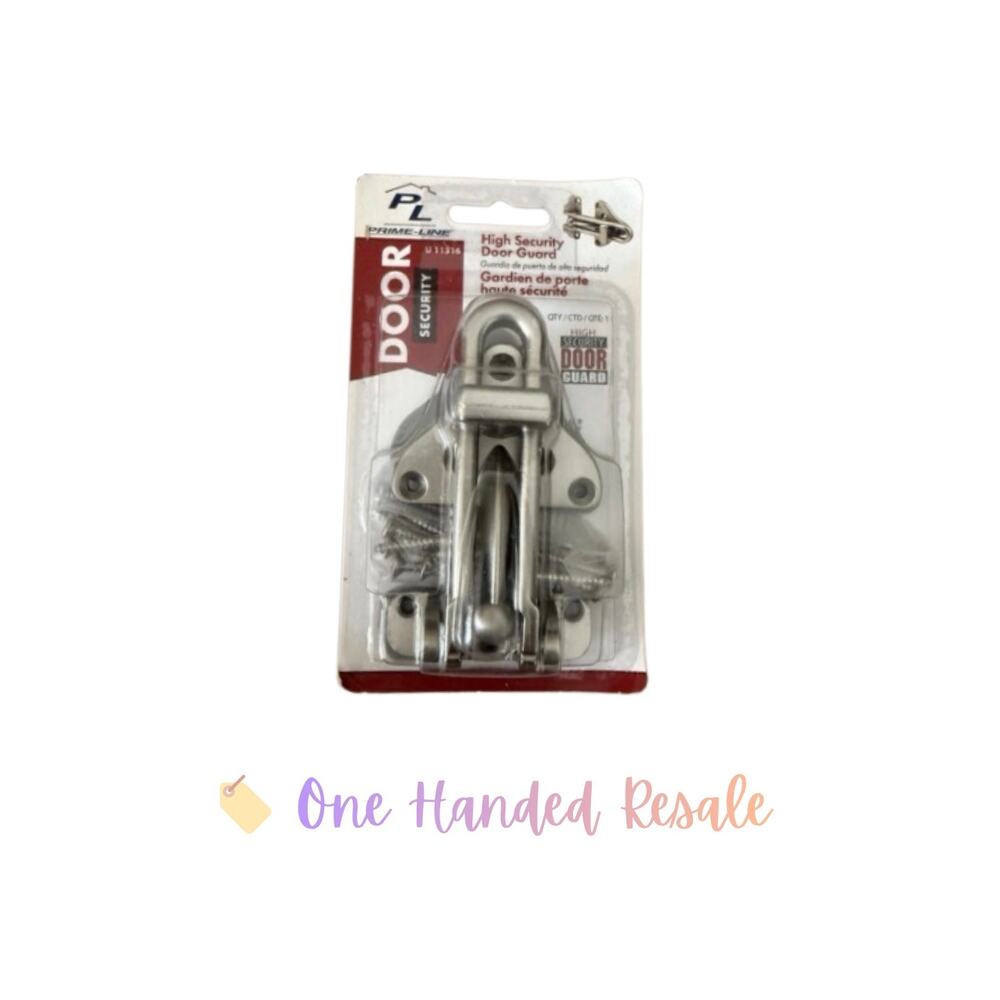 Prime-Line U 11316 Swing Bar Door Guard Lock, Satin Nickel Finish, High Security